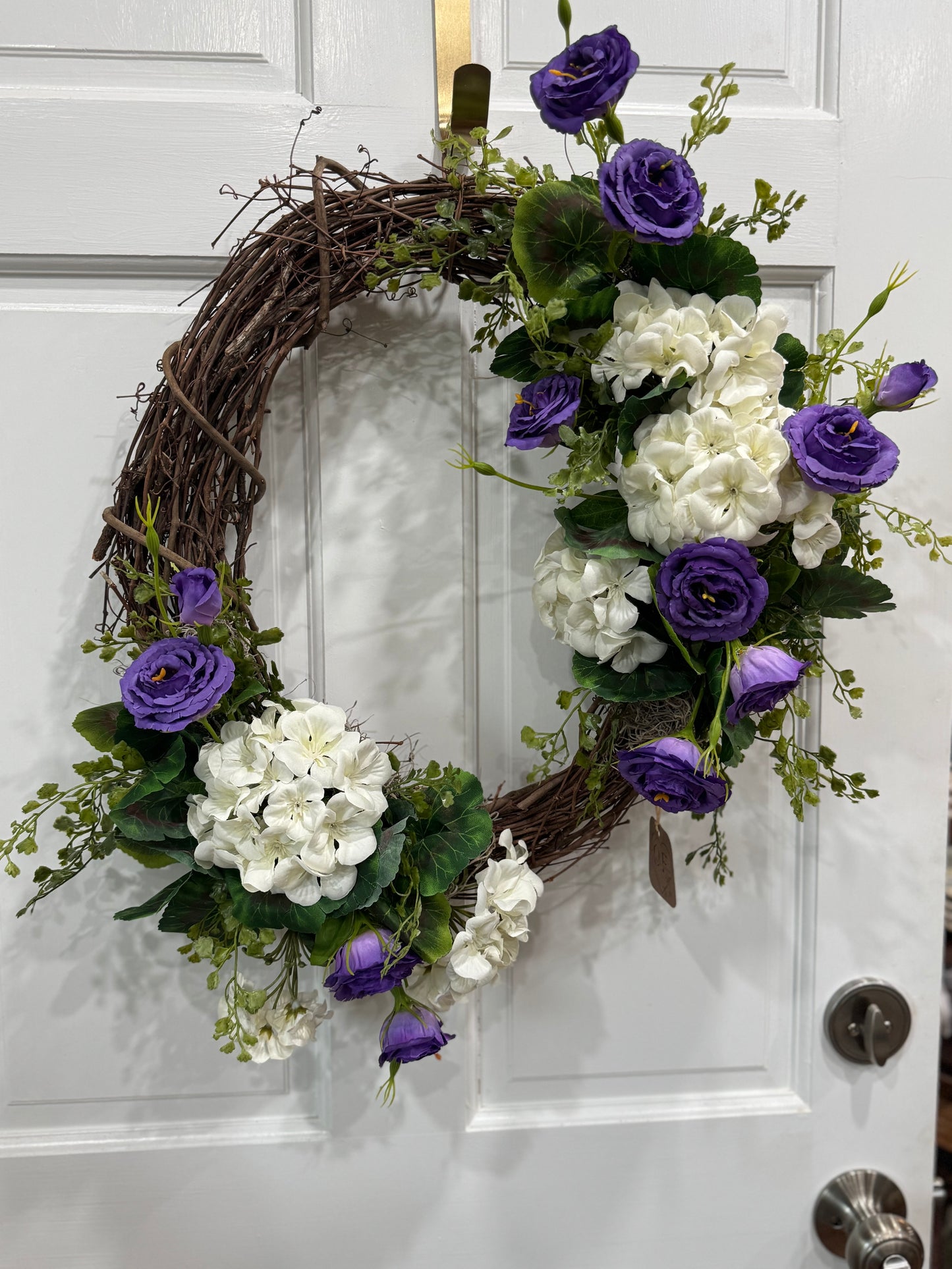 White and Purple Wreath