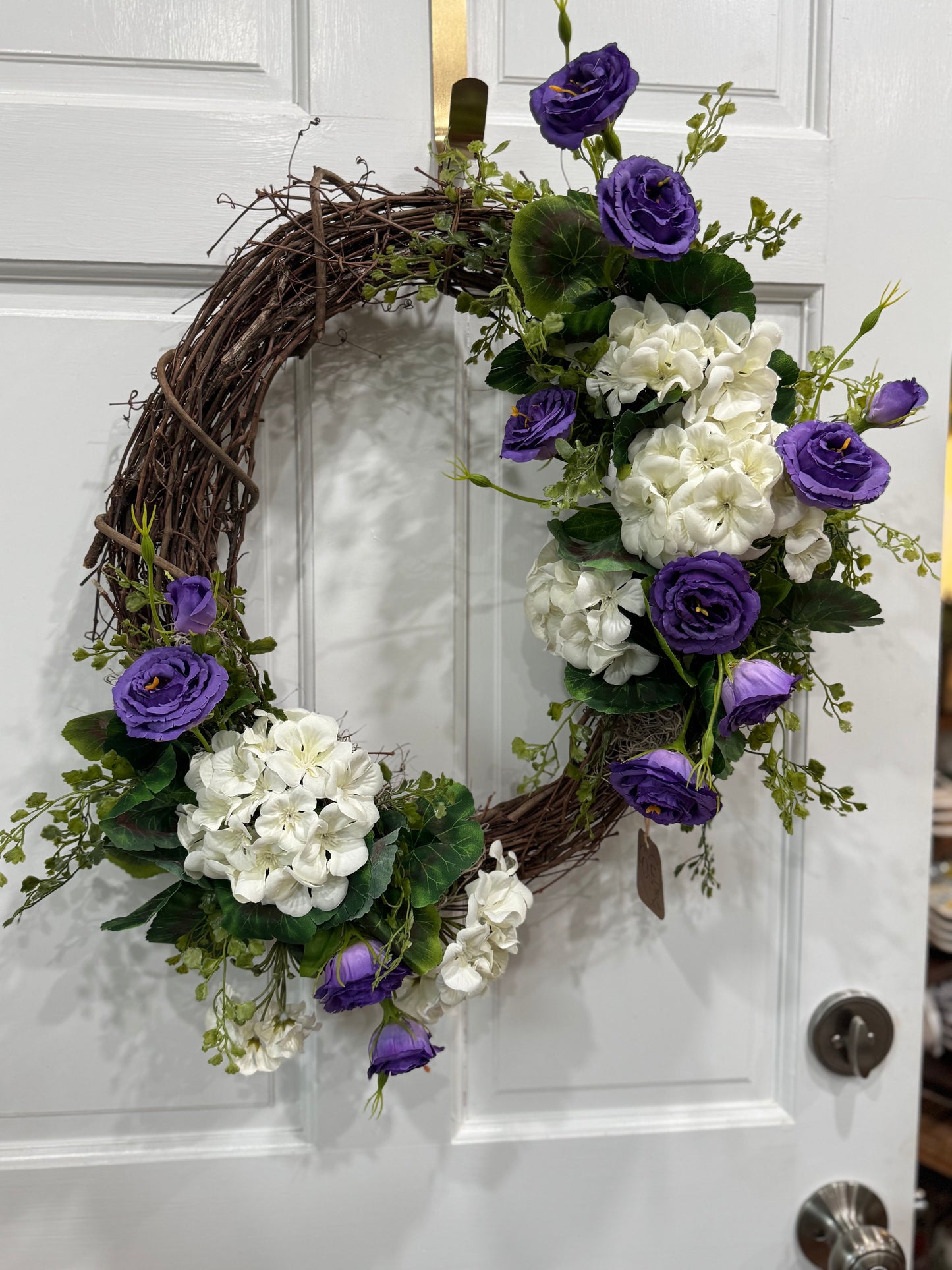 White and Purple Wreath