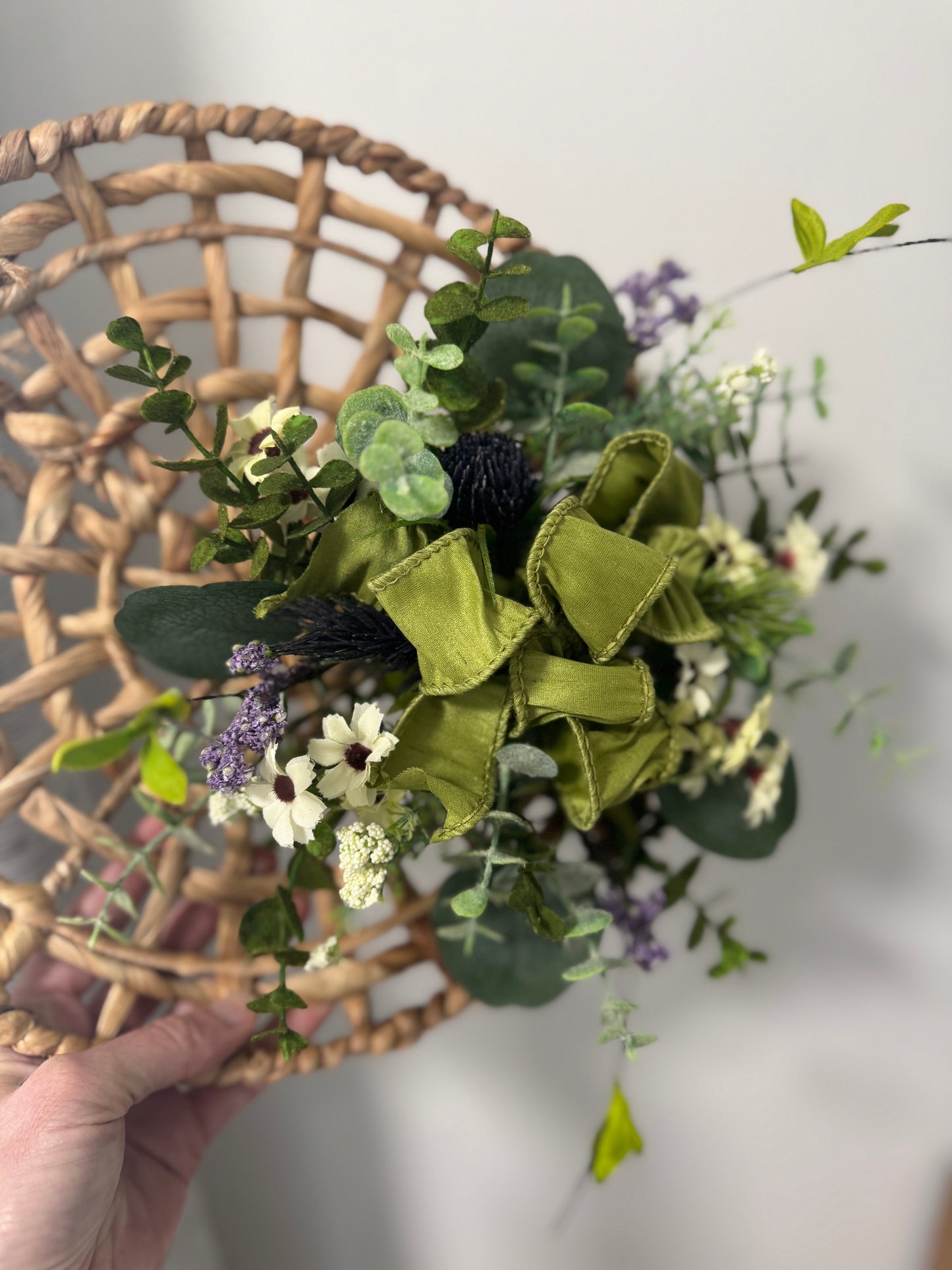 Wildflower and Water Hyacinth Wall Basket