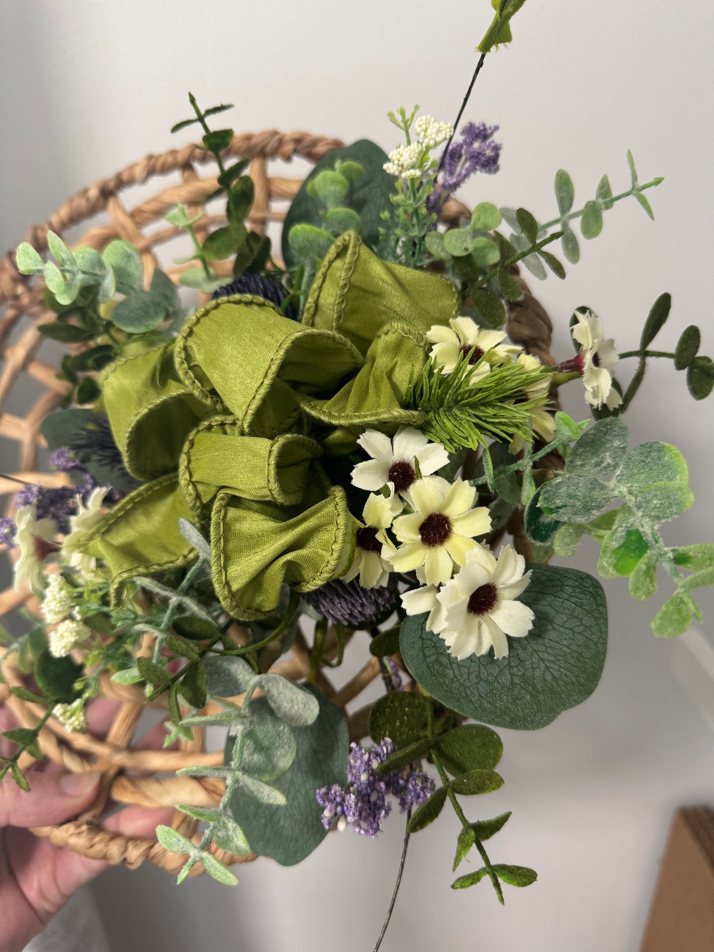 Wildflower and Water Hyacinth Wall Basket