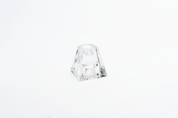 Clear Glass Taper or Tealight Holder