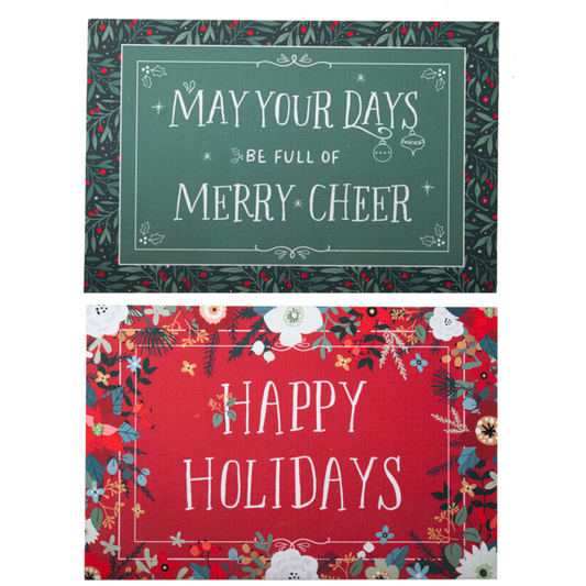 WOVEN HOLIDAY DOORMAT 27" X 18"