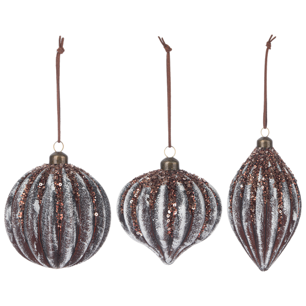 GLITTER WISH BALL DROP ORNAMENT