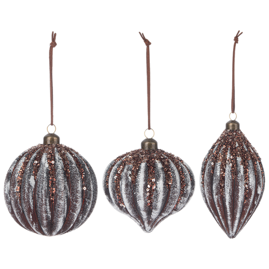 GLITTER WISH BALL DROP ORNAMENT