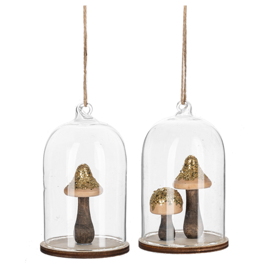 MUSHROOM IN CLOCHE ORNAMENT