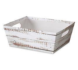 Market Tray Distressed White