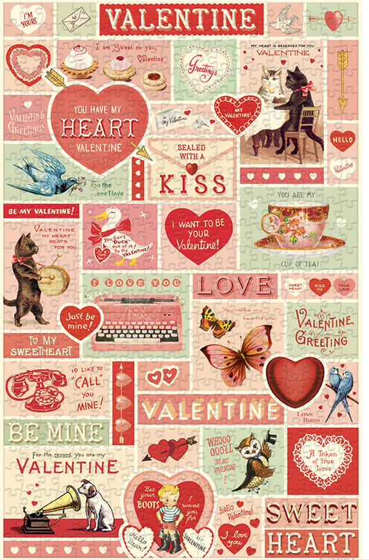 500 Piece Vintage Valentine Puzzle
