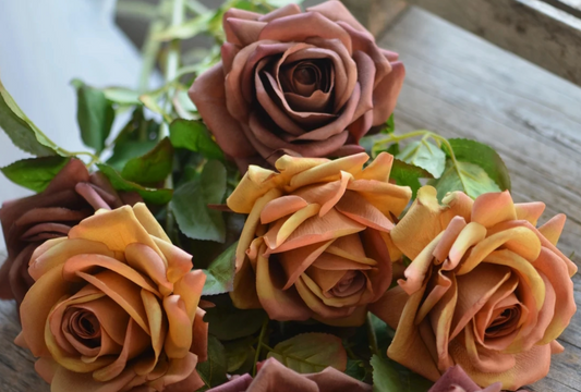 Premium Large Bloom Real Touch Rose Stem