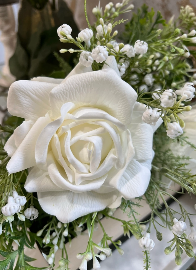 Premium Large Bloom Real Touch Rose Stem