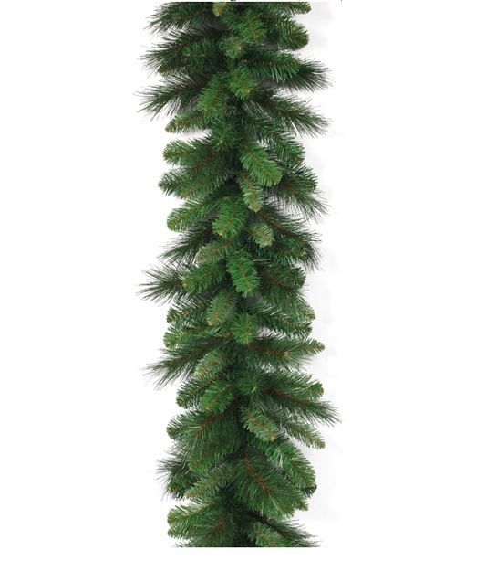 Green artificial Christmas garland 