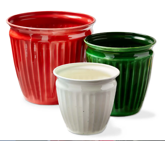 Merry Enamel Planters