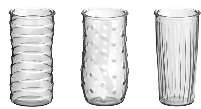 Clear Recycled Glass 8.5" Vase
