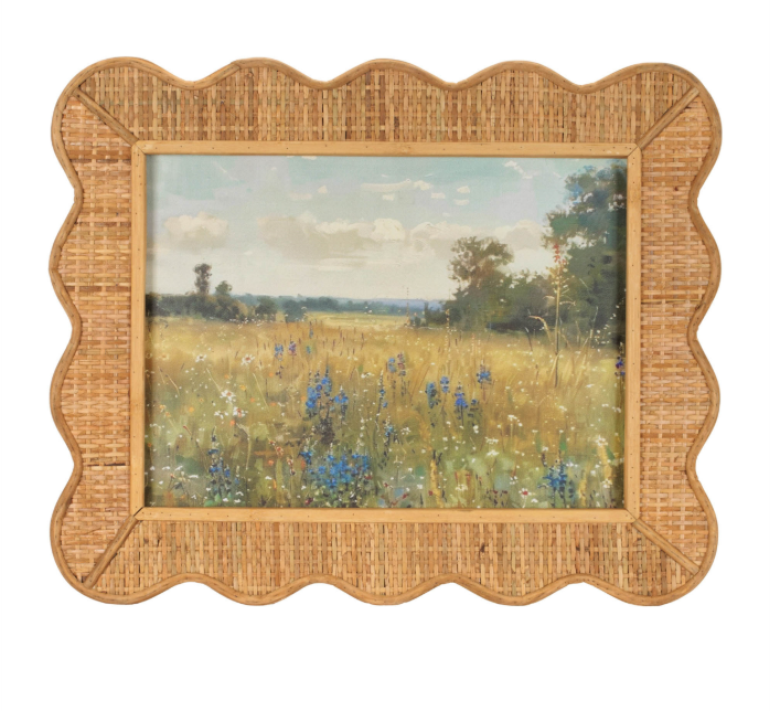 Rattan Framed Landscape