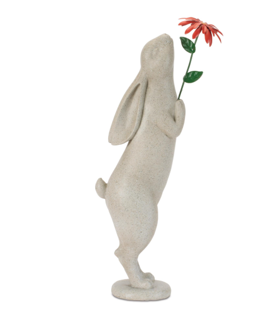 Standing Rabbit w/Flower