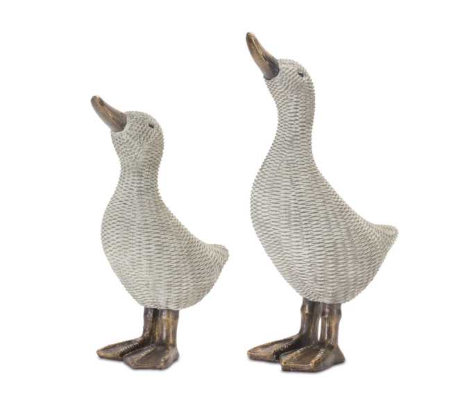 Resin Rattan-look Duck