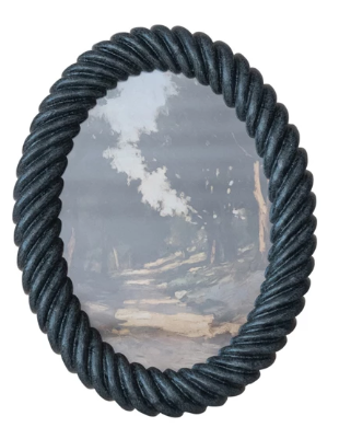 Oval Resin Twisted Photo Frame (Holds 5" x 7" Photo)