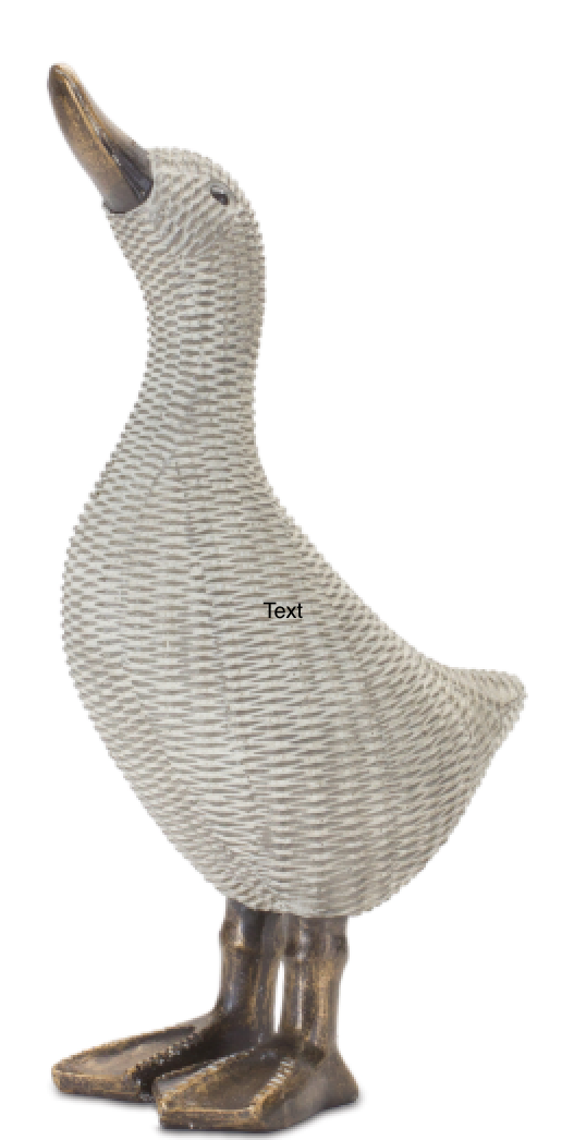 Resin Rattan-look Duck