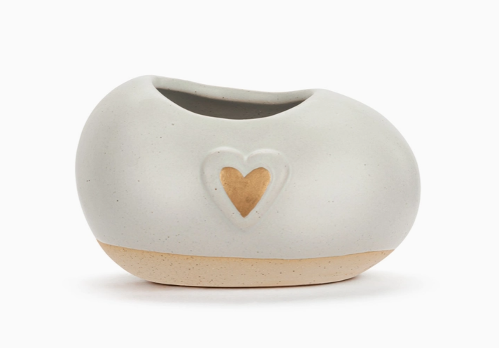 Mini Ceramic Vase with thoughtful phrase - perfect for gift-giving!