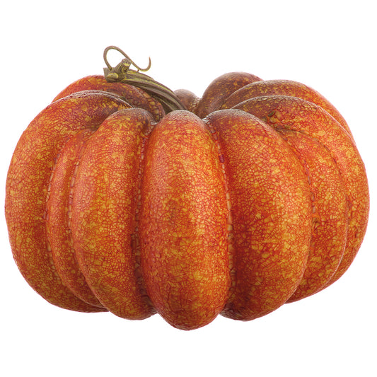 5"H x 7"D Faux Pumpkin - Orange
