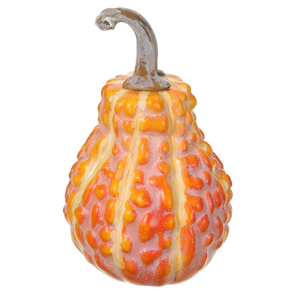 10"H Textured Faux Gourd - Yellow/Green